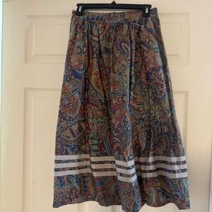 Vintage Paisley Maxi Skirt